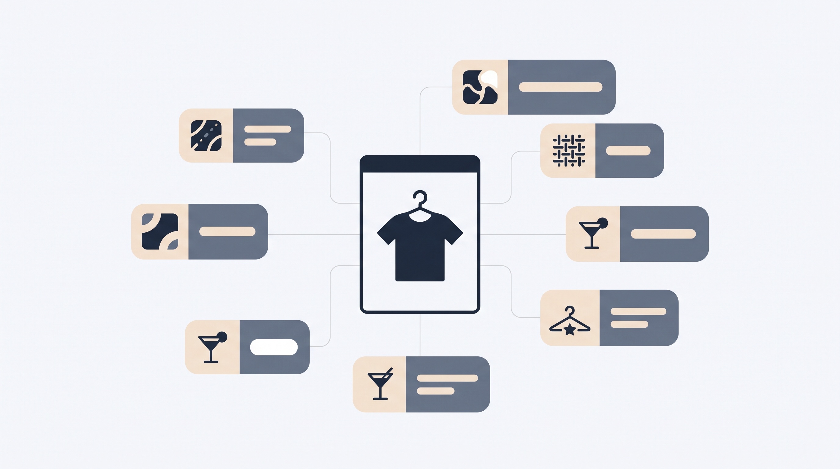 Product photos with AI attribute tags for catalog enrichment